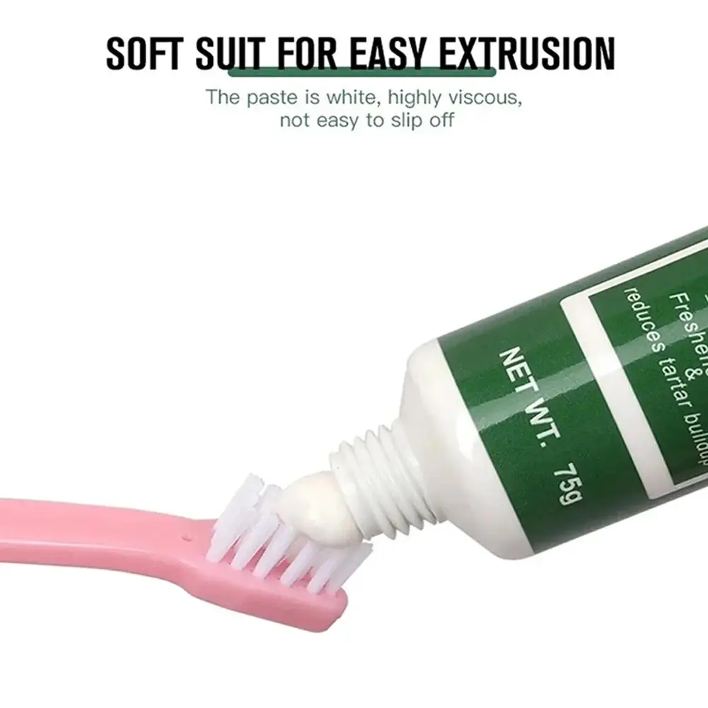 El pasta de dientes para mascotas limpia la boca, previene el mal aliento, protege la salud bucal, sabor a carne de res adecuado para perros - imagen 5