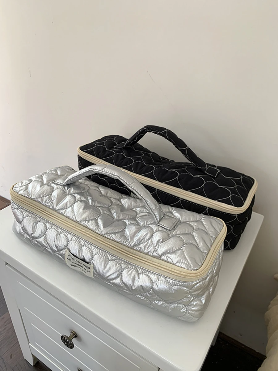 Bolsa de almacenamiento para secador de pelo de gran capacidad, bolsa de cosméticos portátil, estuche de maquillaje para mujer, bolsa de aseo, organizador de viaje - imagen 2