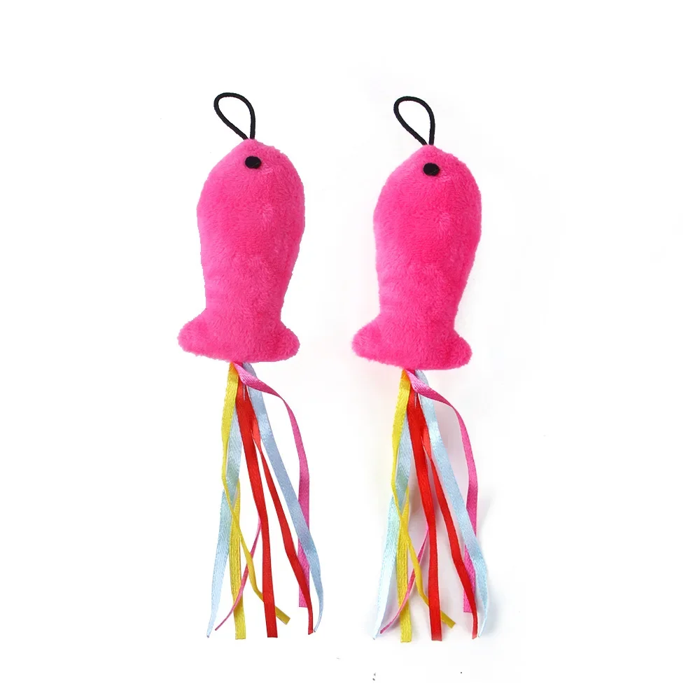 Nuevo juguete para Gato, cabezal de repuesto para pez pequeño, palo divertido para gato, juguete de peluche para gato, cabezal de repuesto para caña de pescar - imagen 5