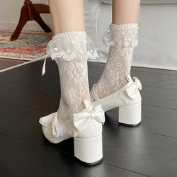 Zapatos Mary Jane para perros y gatos cómodos de charol, estilo lolita