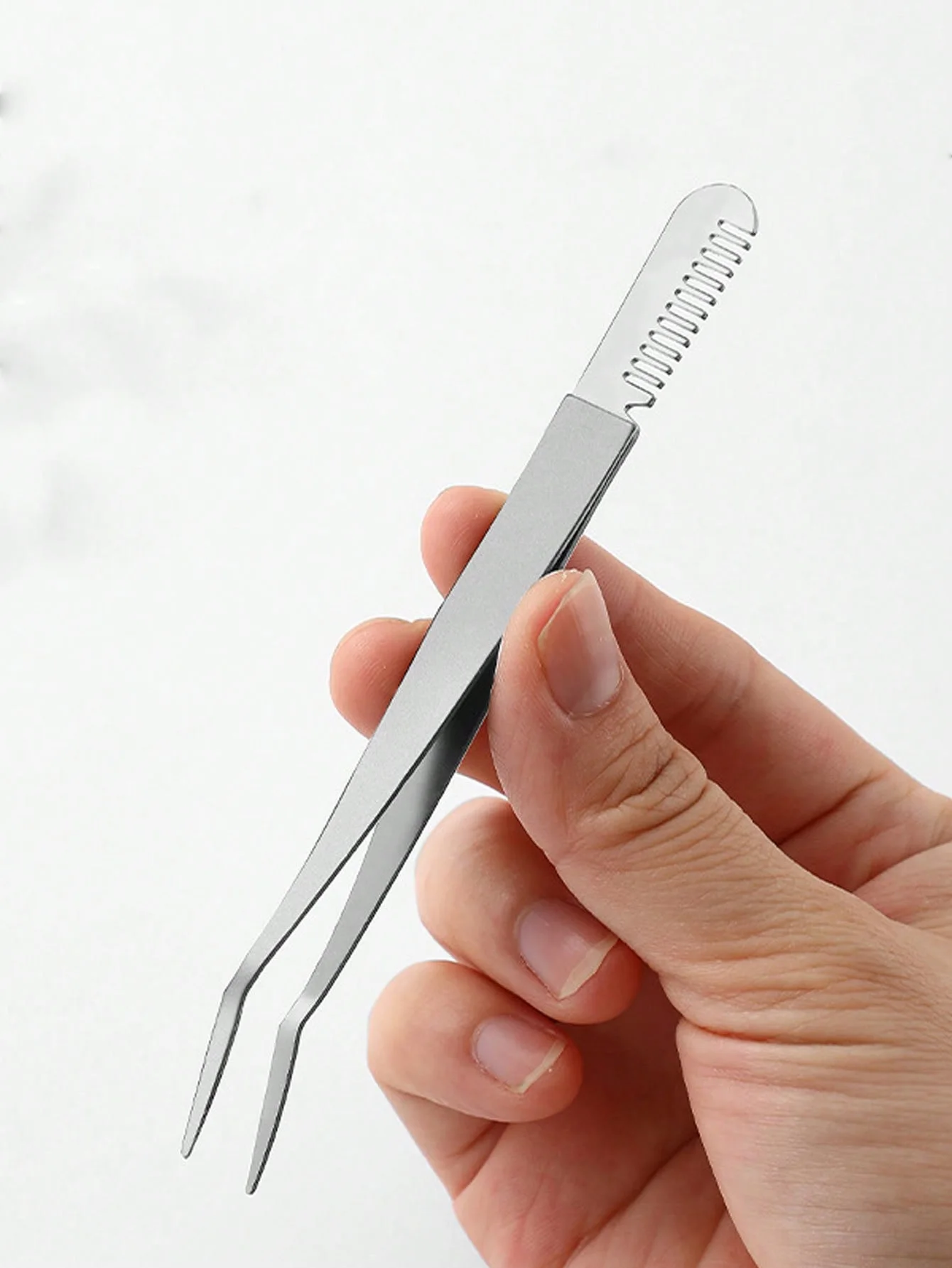 Pinzas para injerto de pestañas postizas con peine – Rizador y cejas - imagen 2