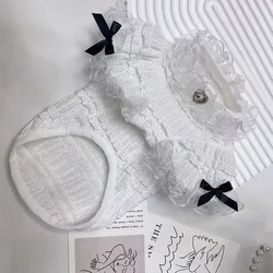 Ropa de manga corta con encaje para gatos y perros – Estilo princesa