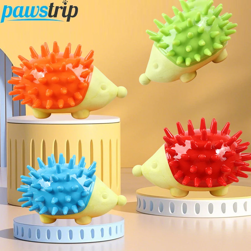 TPR-juguetes duraderos para masticar para perros, juguetes con chirrido en forma de Animal, resistente a mordeduras, juguete de limpieza de dientes para cachorros, accesorios para perros