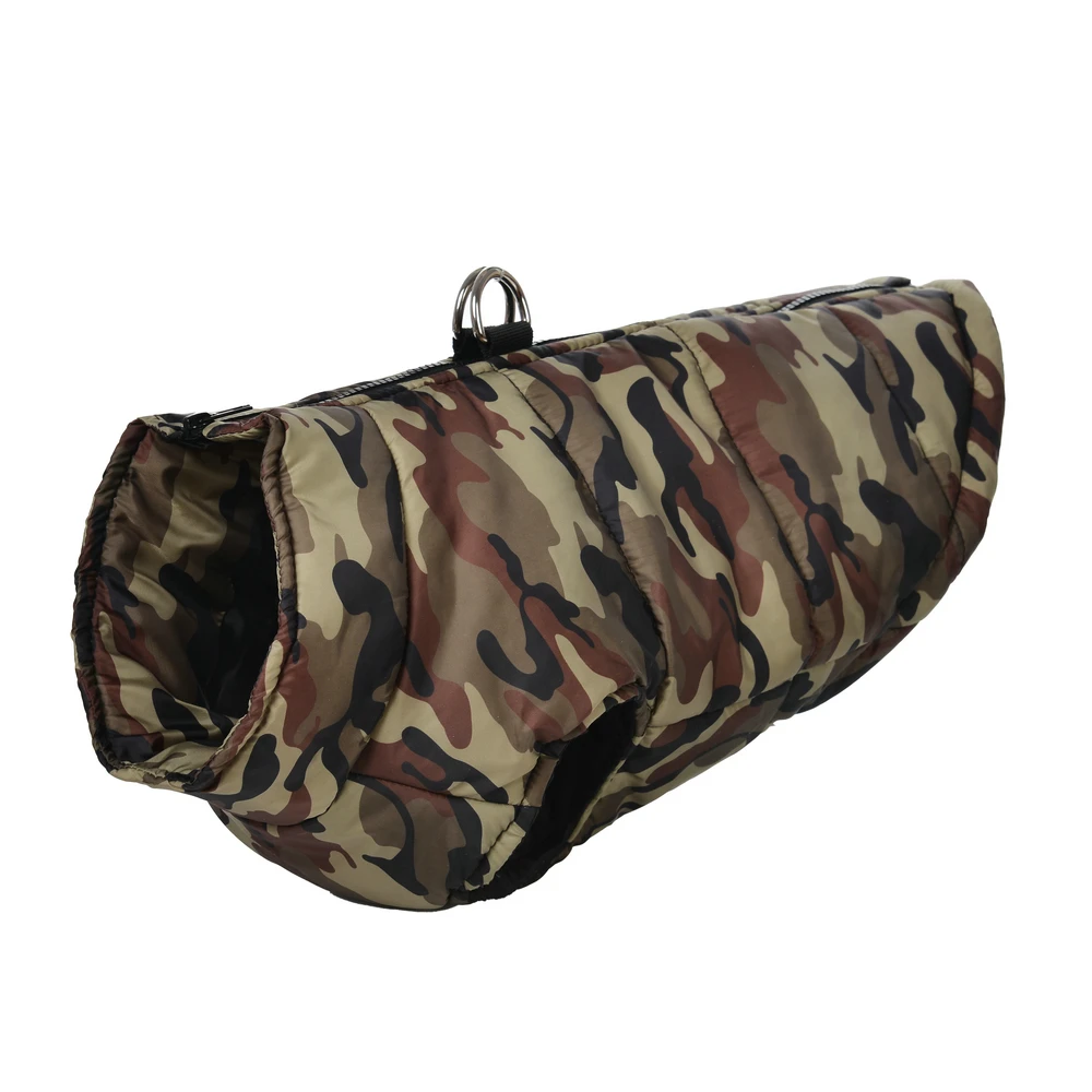 Chaqueta cálida con estampado de camuflaje para perros medianos y grandes, abrigo a prueba de viento para mascotas, trajes de Labrador, Beagle, Golden Retriever, Otoño e Invierno - imagen 2