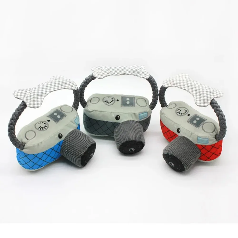 Cámara para perros de juguete, juguete con sonido de felpa para perros, accesorios de fotografía para mascotas, accesorios para perros pequeños - imagen 4