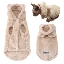 Sudadera con capucha orejas de conejo para perros y gatos, térmica invierno