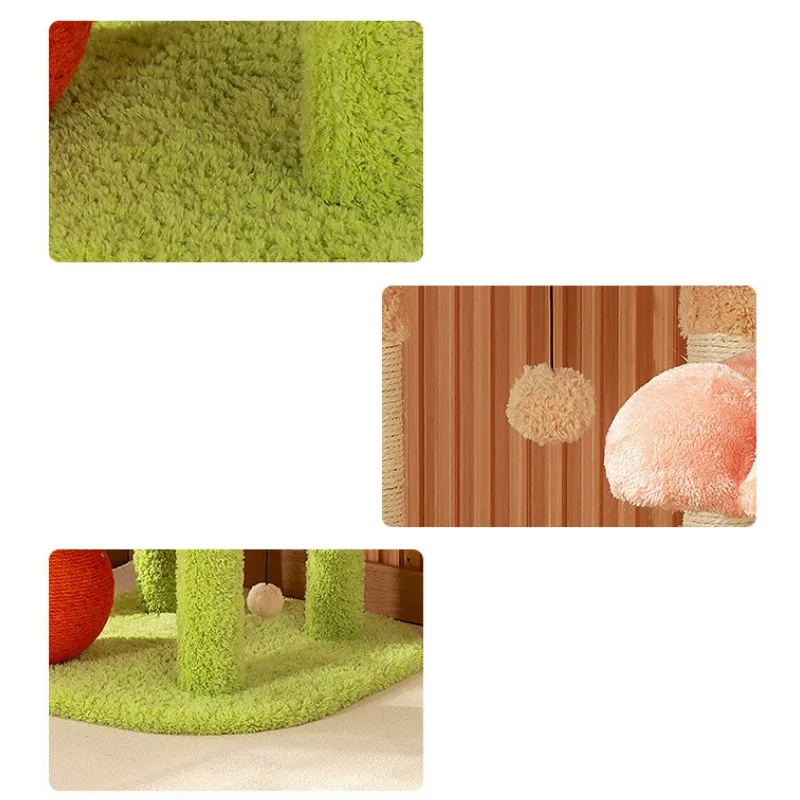 Marco de escalada para gatos, torre para saltar, rascador para gatos con flores, tablero rascador para gatos resistente a los arañazos, Protector de sofá, muebles para mascotas - imagen 5