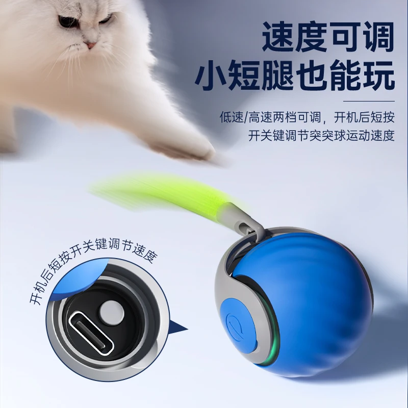 Nuevas pelotas de juguete para mascotas y gatos, pelota para Chug, pelota para burlas autoadhesiva para mascotas, artefacto de juguete para atrapar gatos - imagen 2