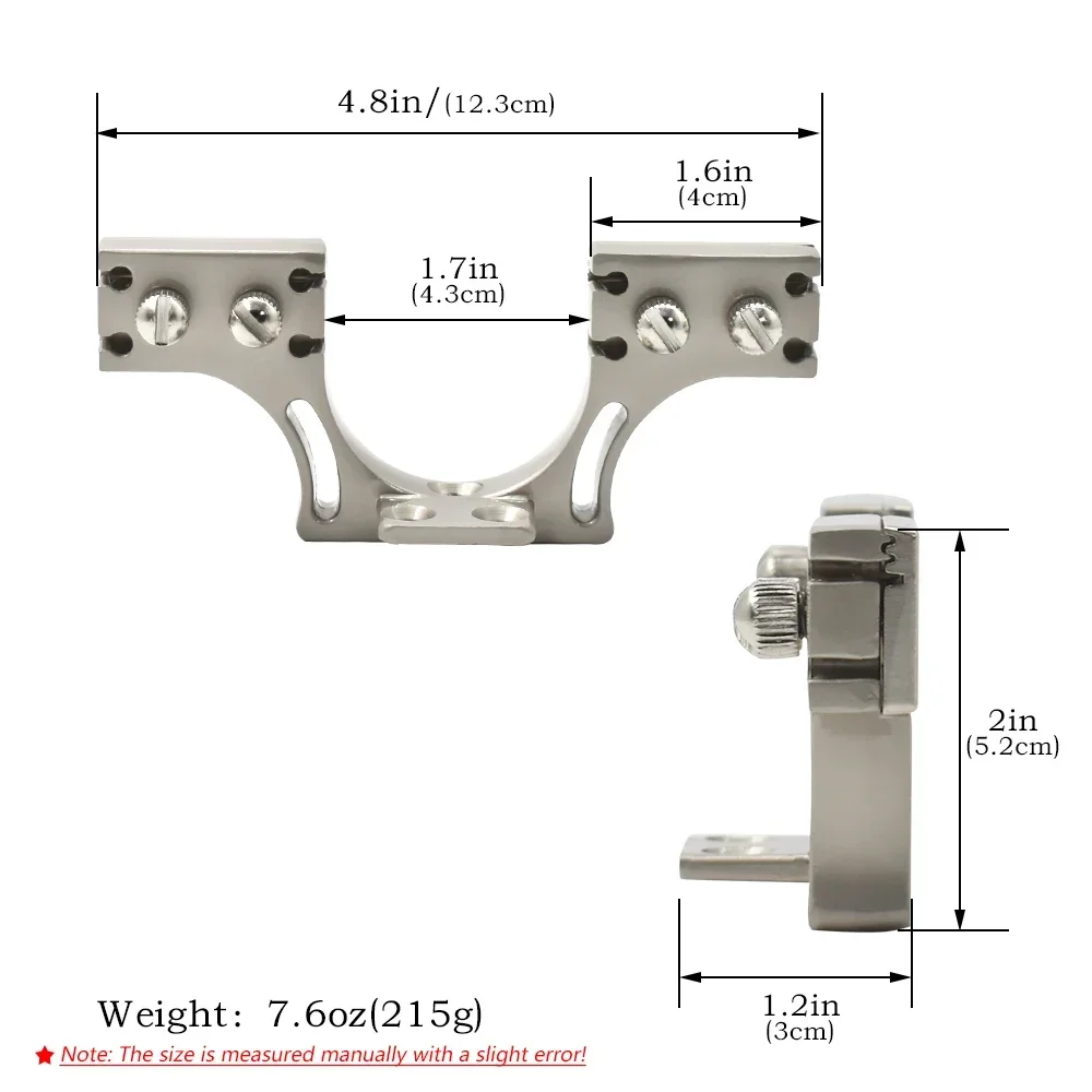 Accesorios para cabeza de tirachinas de doble propósito de aleación G002, accesorios especiales para tirachinas largo, accesorios para tirachinas DIY, versión ensanchada - imagen 2