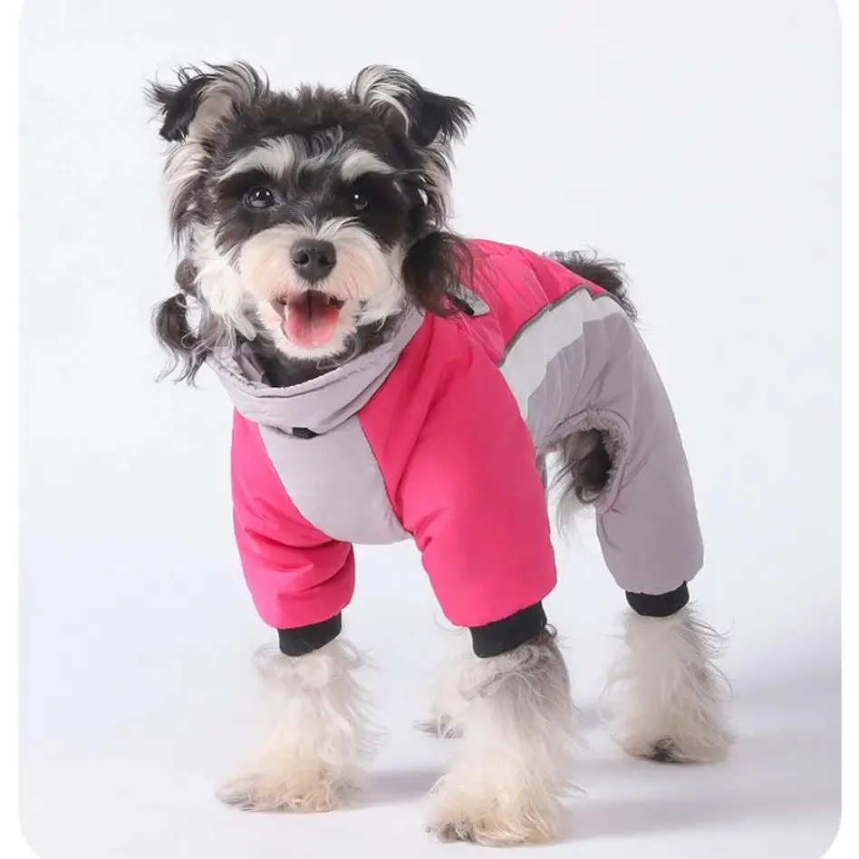Ropa cálida de invierno para perros, traje de 4 patas, abrigo reflectante impermeable para mascotas para perros pequeños y medianos, aventura al aire libre a prueba de viento - imagen 3