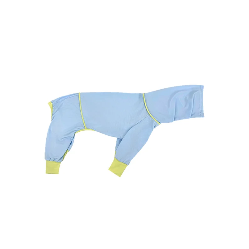 Ropa refrescante de verano para perros, camiseta azul para Whippet, resistencia a insectos, abrigo transpirable de secado rápido para galgo italiano - imagen 5