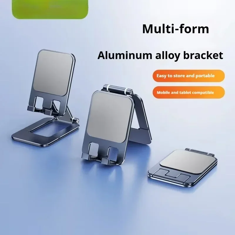 Soporte de teléfono plegable de aluminio para Iphone Samsung soporte sólido para Huawei Xiaomi soporte de mesa de Metal soporte Universal para teléfono - imagen 2