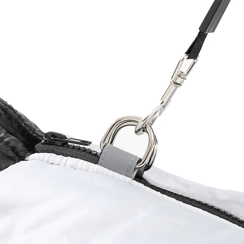 Ropa reflectante para perros, chaquetas cálidas de lana para cachorros para perros pequeños y medianos, a prueba de viento con anillo en D, abrigo para mascotas, trajes para Chihuahua - imagen 4