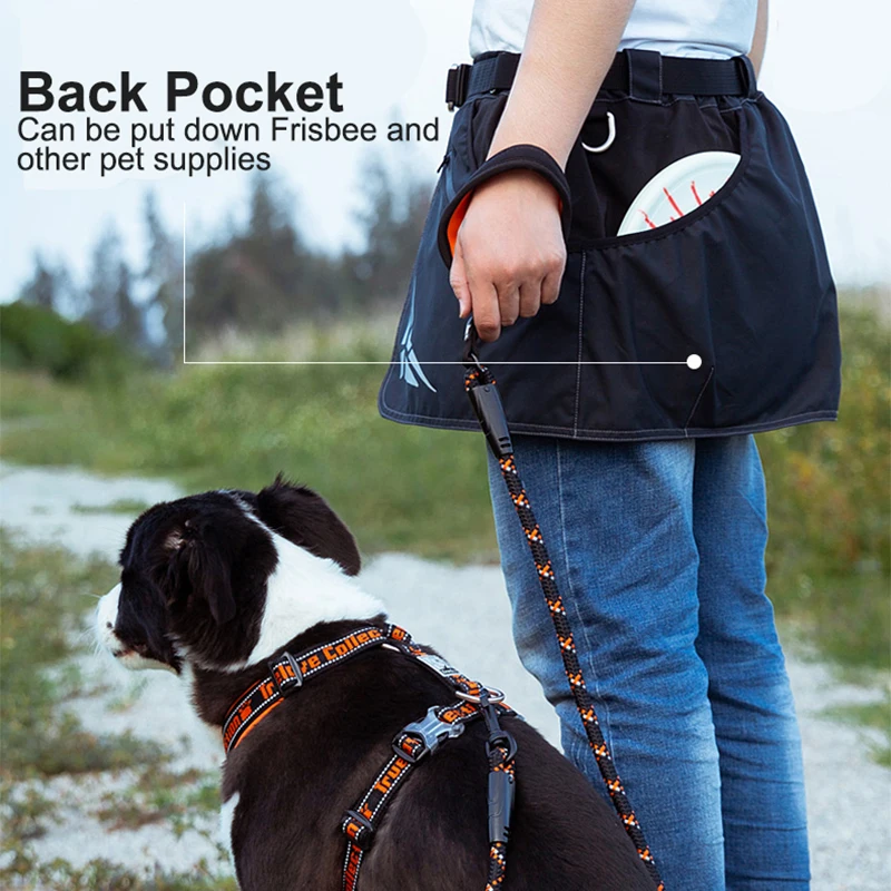 Winhyepet-Delantal de entrenamiento para perros con bolsillos y correa en la cintura, pantalón de entrenamiento para perros, pantalones cortos de entrenamiento para mascotas - imagen 4