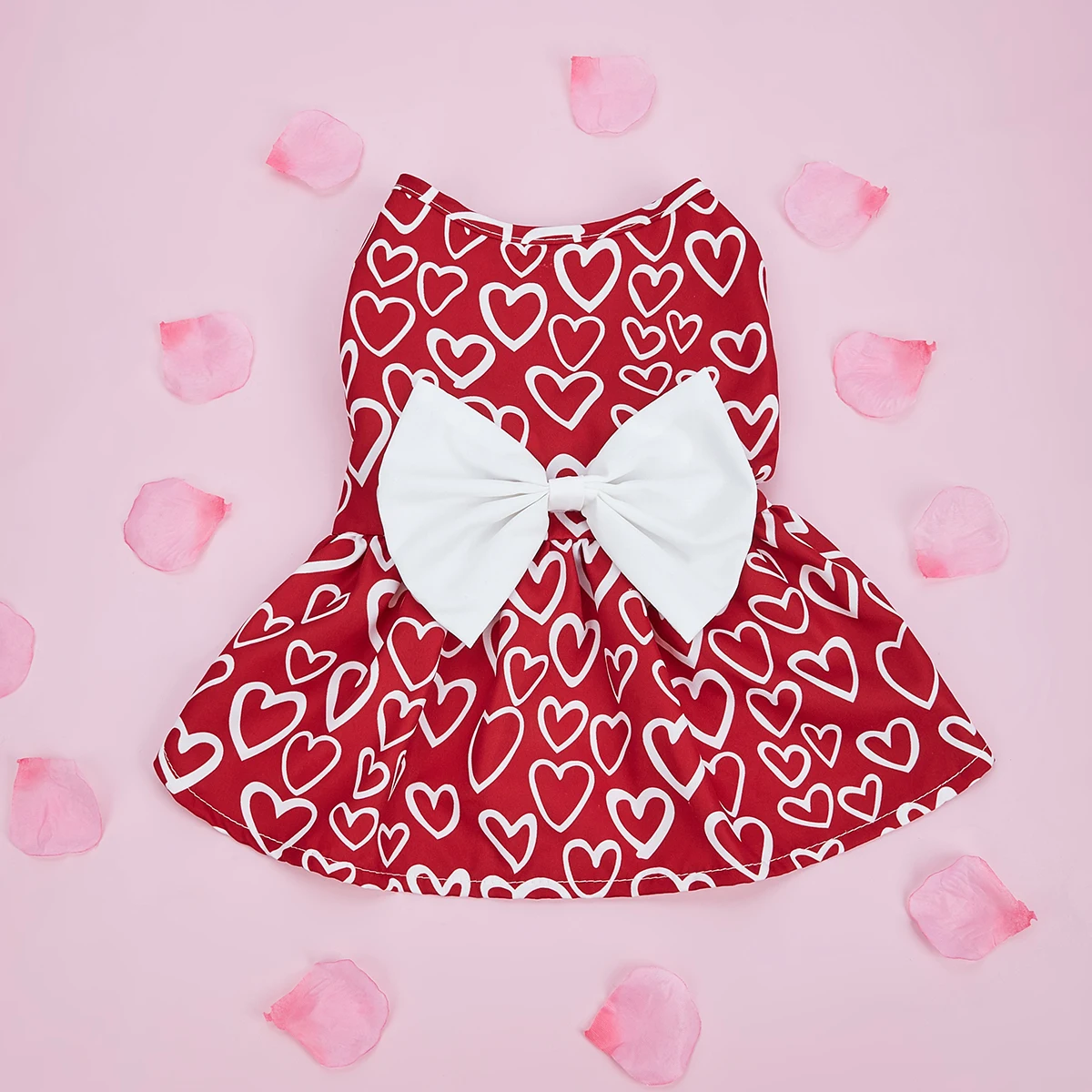Ropa San Valentín corazones para perros pequeños y gatos
