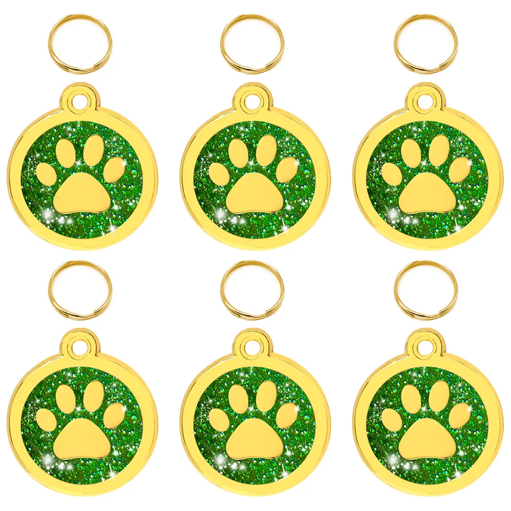 Placa de identificación de perro Tsg para mascotas, colgante antipérdida para Collar de pata Anmial personalizado, 100 piezas, venta al por mayor - imagen 5