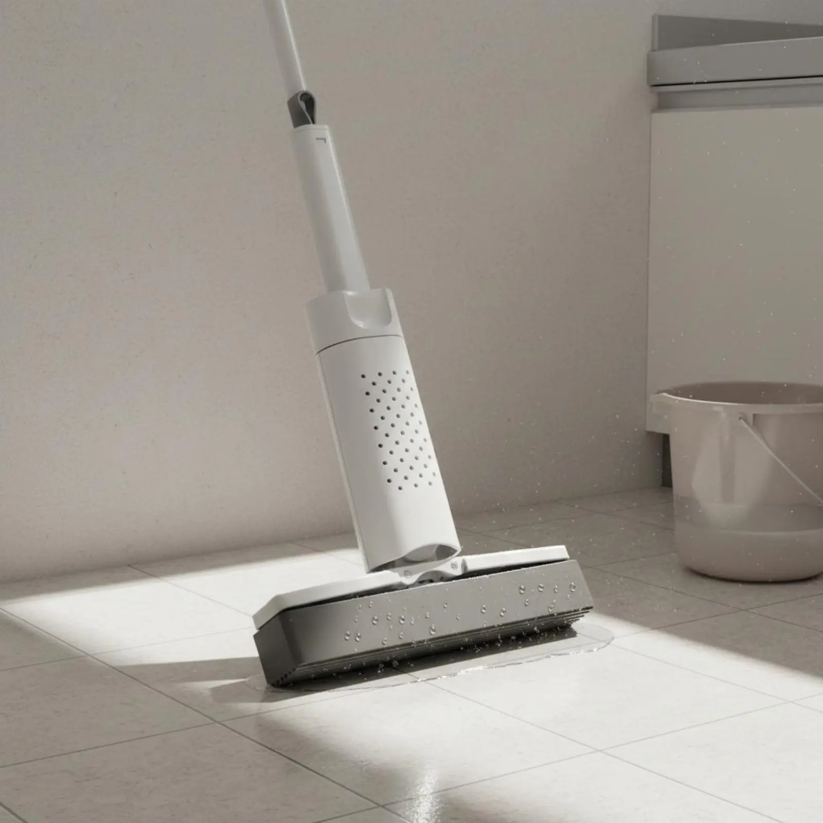 Mopa manual con esponja absorbente para limpieza del hogar - imagen 5
