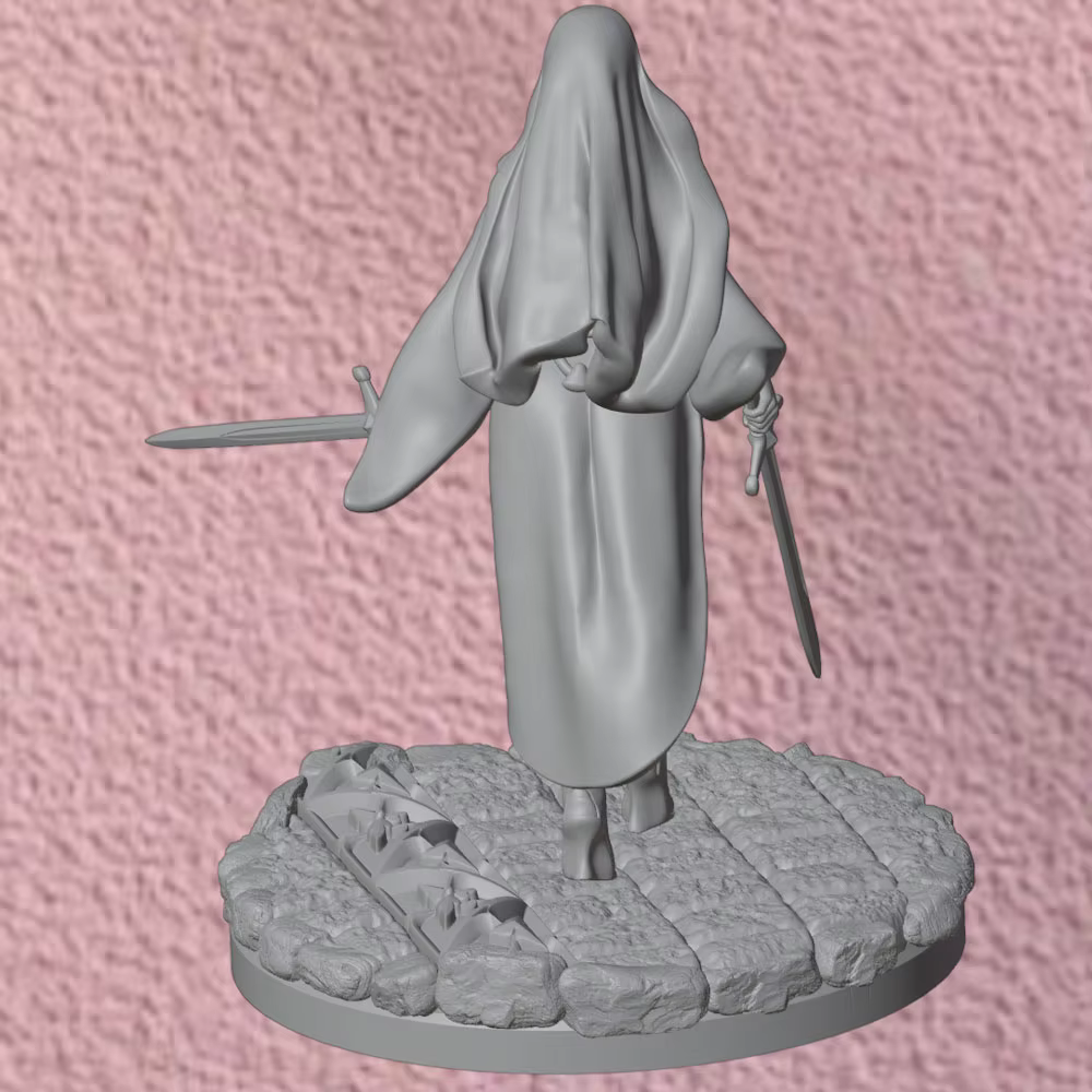 Estatua miniatura soldado espada kit para pintar y coleccionar - imagen 5
