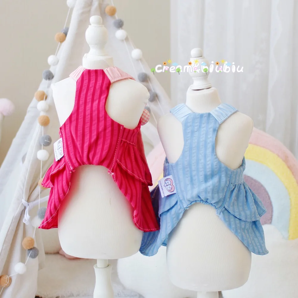 Lindos vestidos florales para mascotas estilo Sling para perros y gatos, modelo fino de primavera y verano, Ideal para Teddy Bichon para perros pequeños - imagen 2