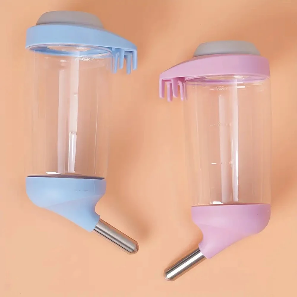Botella de agua colgante de 350/500ML, bebedero para mascotas a prueba de fugas para animales pequeños, mascotas, hámster, conejo, perro, conejillo de indias, dispensador, 1 ud. - imagen 4