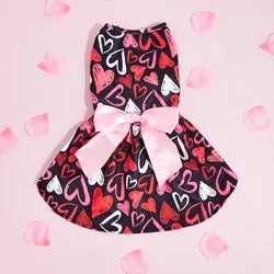 Vestido tutú con corazones para perra – Fiestas y uso diario