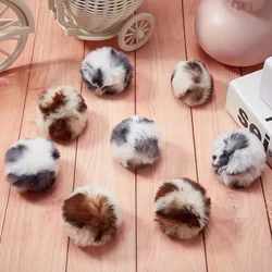 Pelota de felpa leopardo para gatos y perros – Juguete interactivo