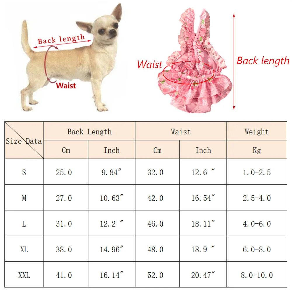 Vestido con mallas para perro y gato, ropa interior fisiológica para perros pequeños, Schnauzer Bichon, primavera y verano - imagen 2