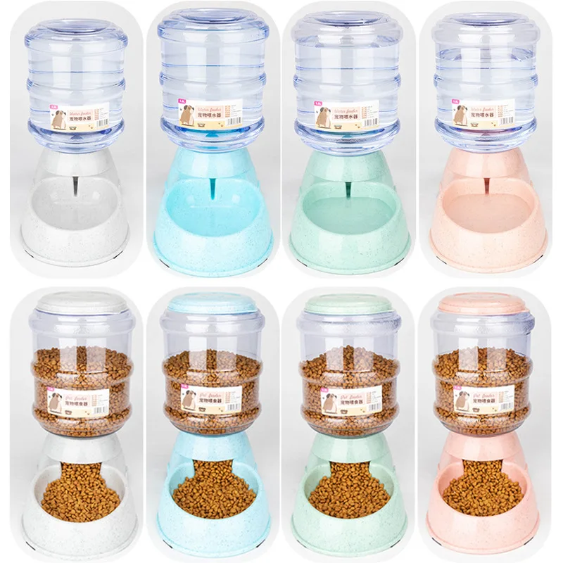 Cuencos alimentadores para mascotas de gran capacidad, cuenco de comida para perros pequeños, dispensador automático de agua, cuencos para gatos, cuencos de alimentación para mascotas, cuenco de agua para beber - imagen 3