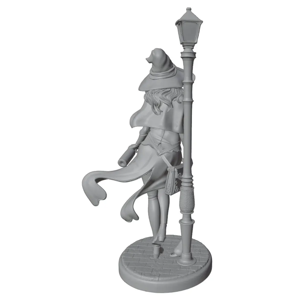 Figura anime 1/24 para decoración de habitación - gris, sin montar - imagen 5