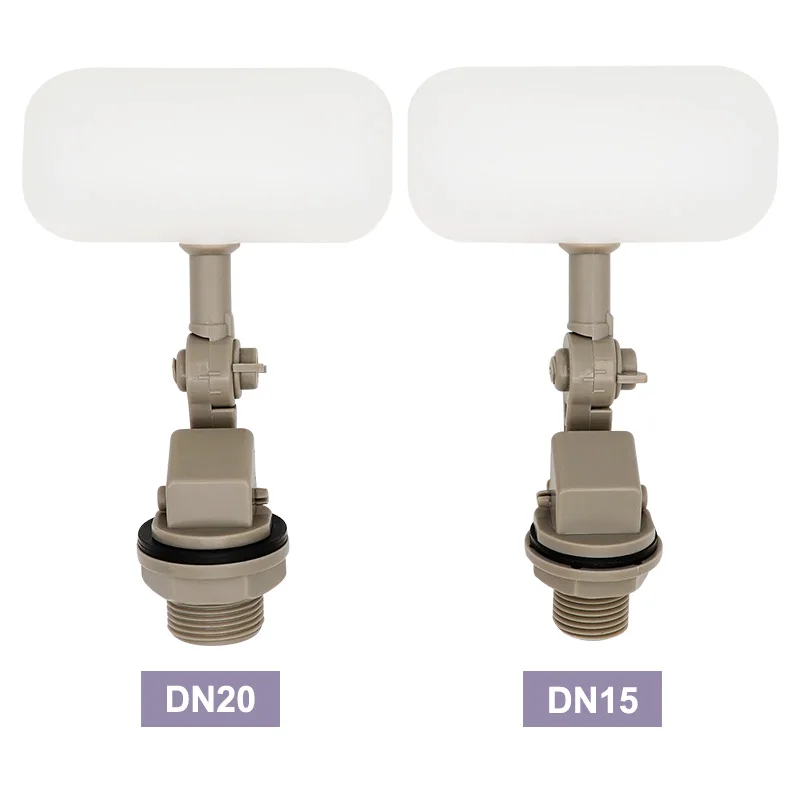 Válvula de bola flotante para tanque de agua, 1/2 pulgadas, 3/4 pulgadas, tanque de llenado automático de plástico, Control de nivel de agua, válvula humidificadora de agua para acuario