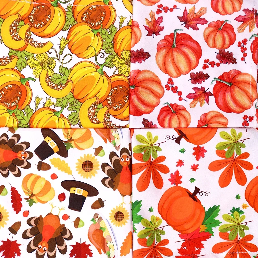 50 Uds. Bandana para perro, suministros para mascotas de Acción de Gracias, pañuelos para perros pequeños, gatos y cachorros, bufanda, accesorios para perros de otoño, Bandana para perros calabaza y pavo - imagen 4