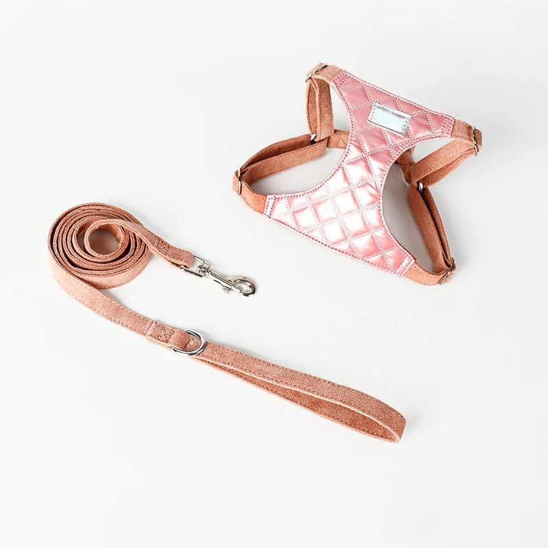 Arnés suave y cómodo para mascotas, correa para perros y gatos, cuerda de tracción ajustable, hebilla de metal, chaleco ligero para mascotas
