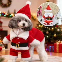 Disfraz navideño Papá Noel para perros y gatos pequeños