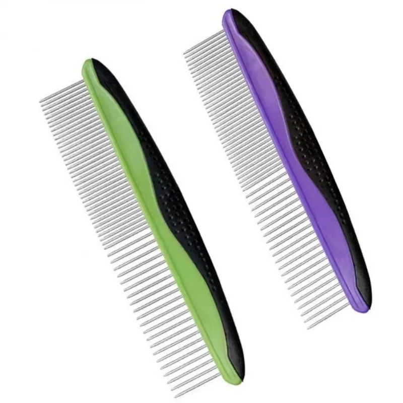 Peine portátil de acero inoxidable para perros, cepillo para perros, peine para perros, nudo de pelo, masaje de apertura, cepillo para gatos, aseo de mascotas, Herramientas de limpieza - imagen 5