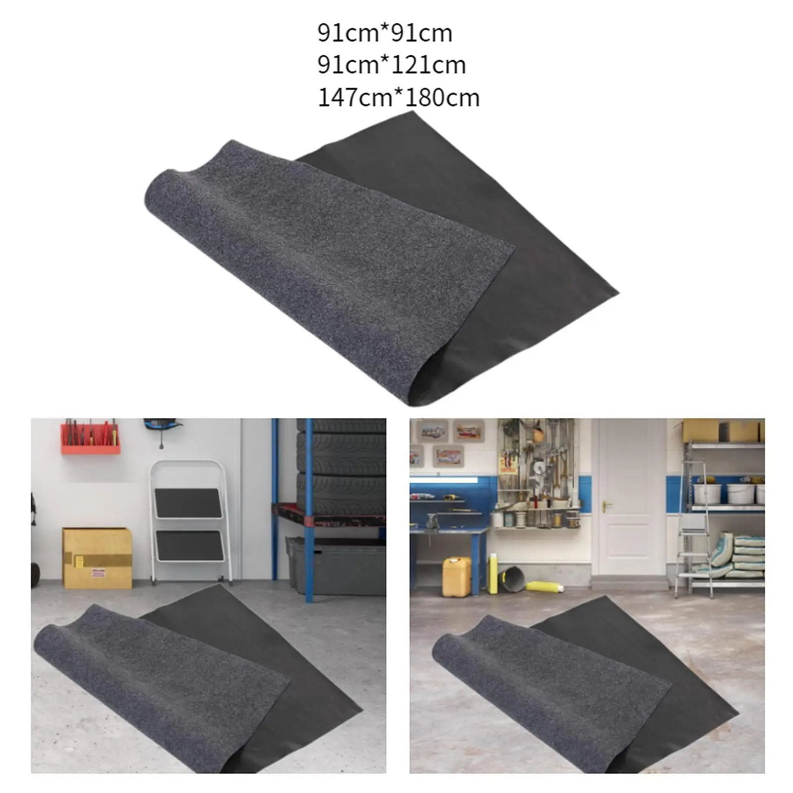 Garage Mat Portable Non Slip Reusable Sturdy Dustproof Washable Easy to Clean Maintenance Mat for Car Garden Repair Home