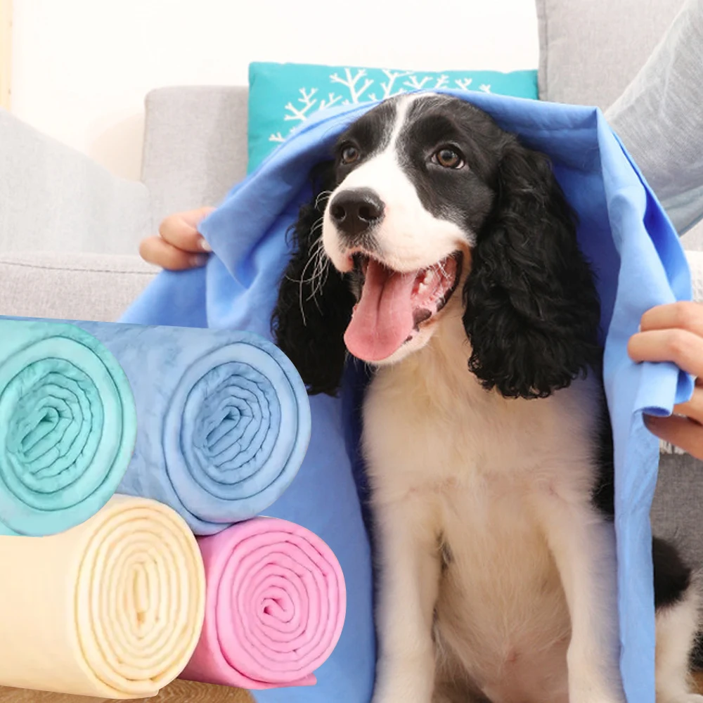 Toalla de microfibra de secado rápido para perros, Toalla de baño duradera, manta súper absorbente, Toalla de baño para el cuidado de mascotas para perros pequeños, medianos y grandes, 1 ud.