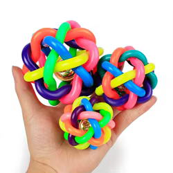 Juguetes para perros resistentes a mordidas con campana PVC divertidos