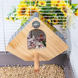 Nido de madera para aves: caja de anidación para loros y periquitos