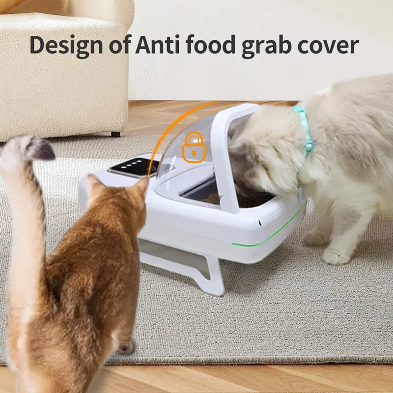 Alimentador inteligente con Sensor de reconocimiento de Chip de repuesto, comedero automático, comida húmeda, tazón fresco para mascotas - imagen 5