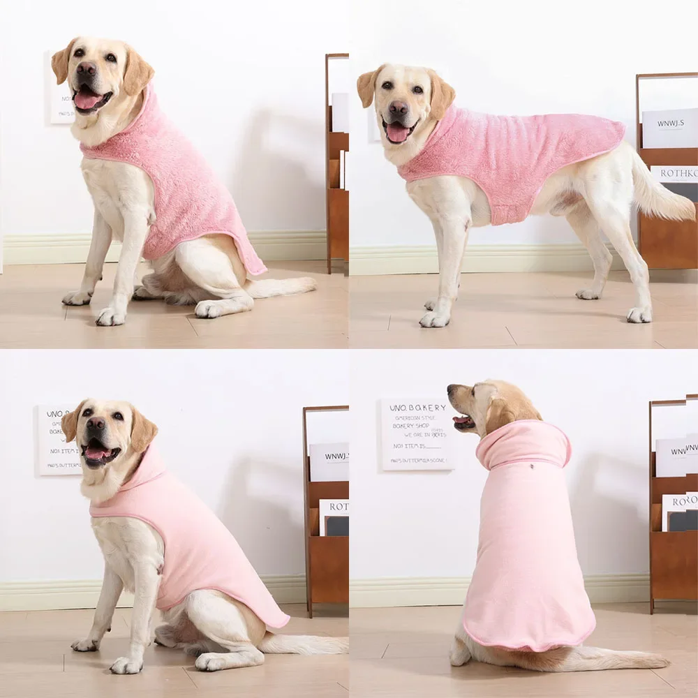 Ropa Reversible para perros grandes, suéter de lana suave, chaqueta para perros medianos y grandes, abrigo de Labrador Golden Retriever, disfraz, trajes para mascotas