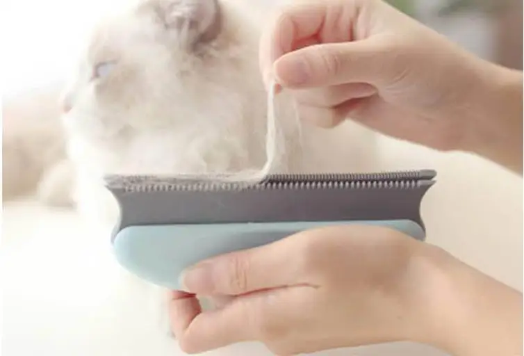 Cepillo Gatos Silicona Masaje - uso en mascota