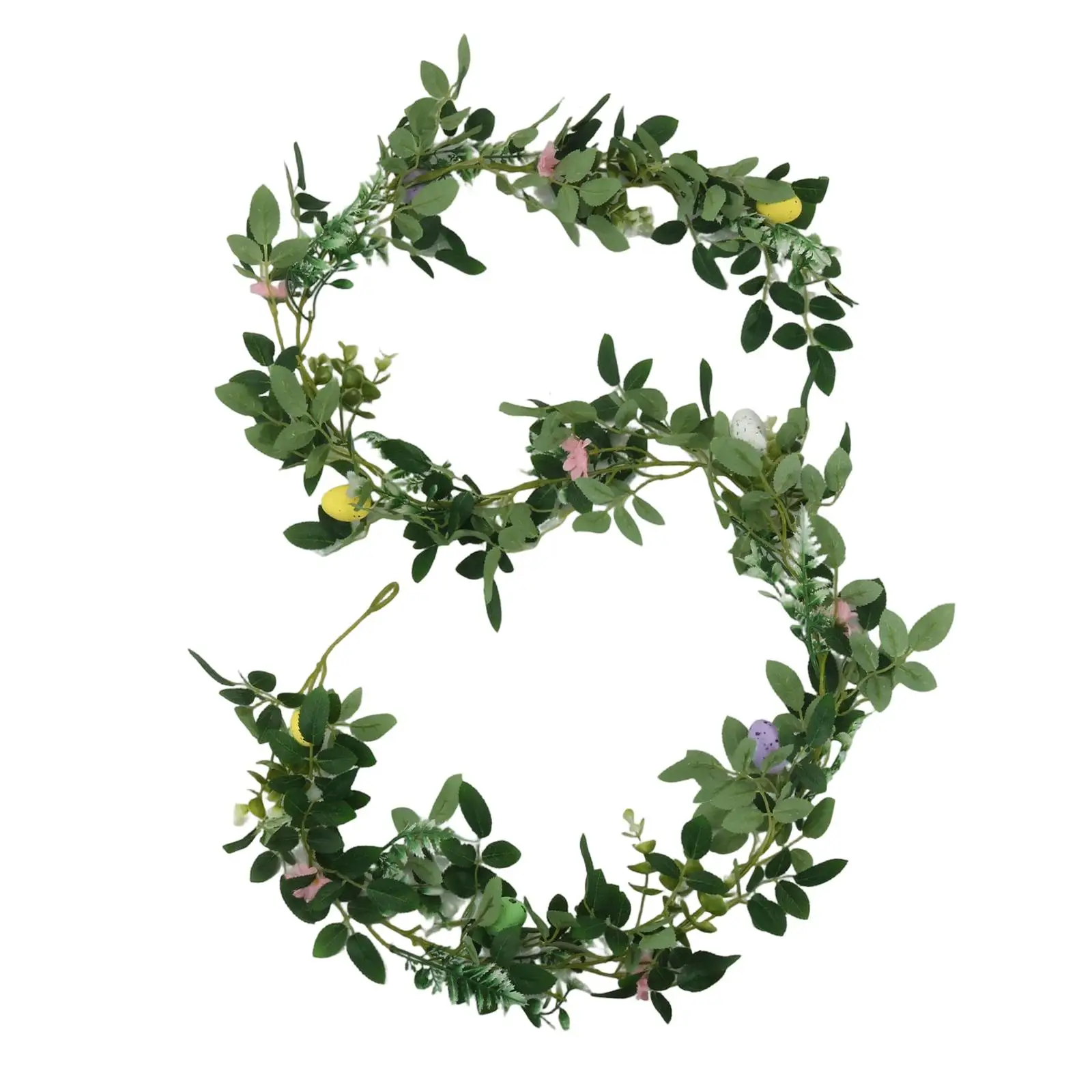 Guirnalda de enredaderas artificiales, accesorio de tacto Real, guirnalda de hojas verdes, decoración de mesa de comedor, decoración navideña para puerta exterior - imagen 2