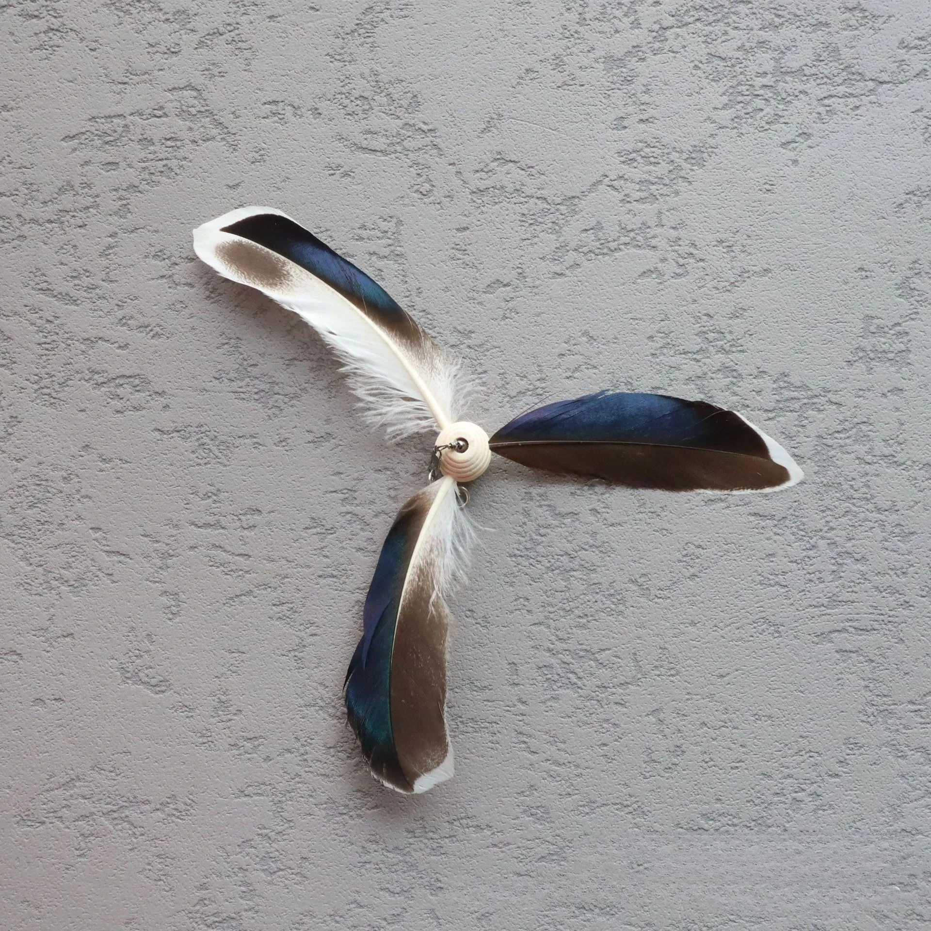 Juguete para gatos con plumas, juguete para mascotas, divertido palo para gatos, Teaser giratorio para gatos con plumas - imagen 5