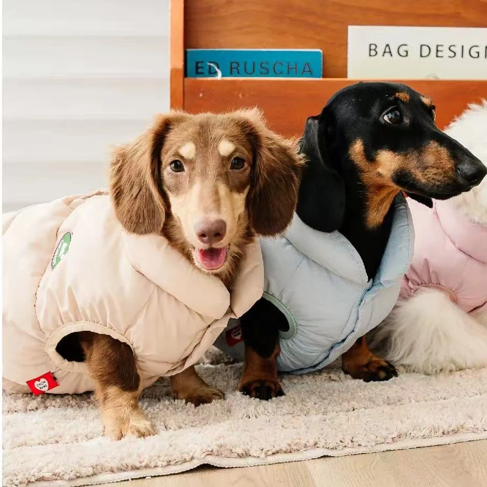 Abrigo sin mangas para perro Wiener – Cálido y ligero para invierno