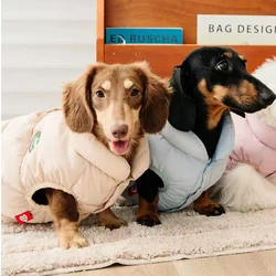 Abrigo sin mangas para perro Wiener – Cálido y ligero para invierno