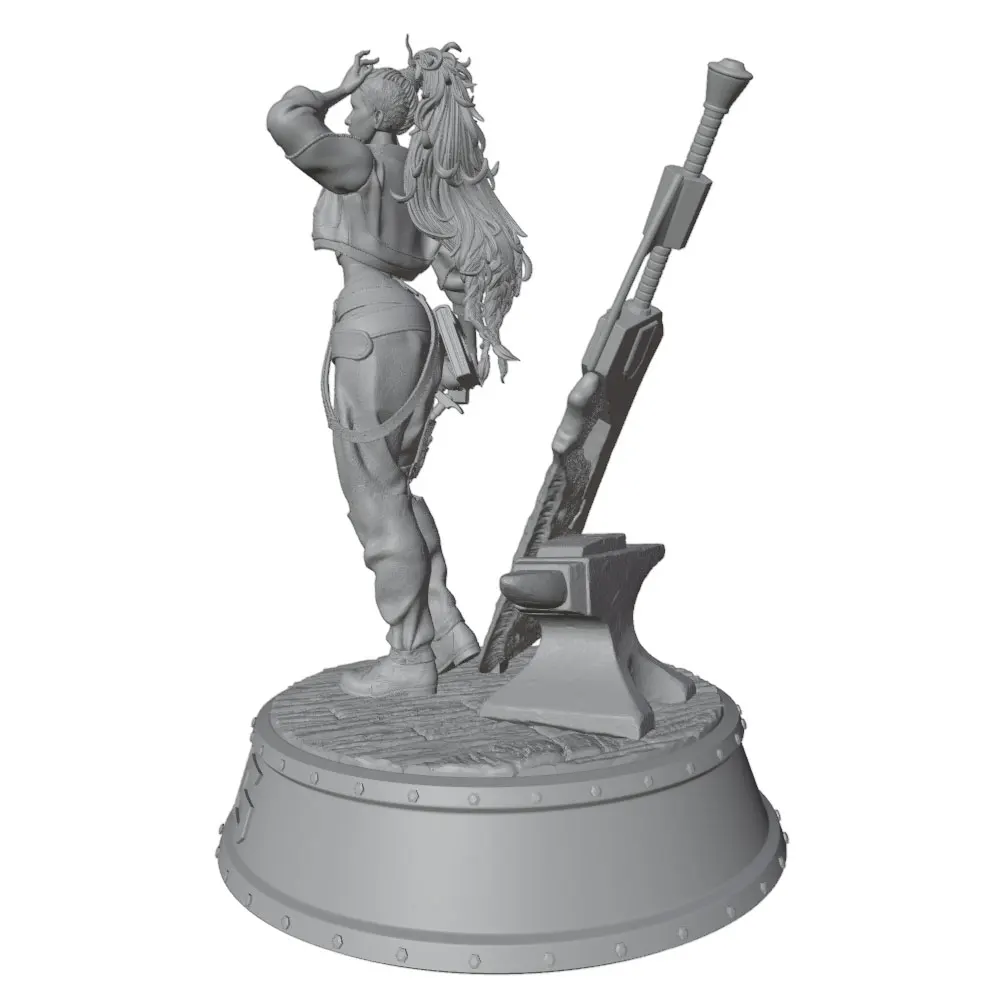 Kit miniatura tridimensional cera gris figura sin montar sin pintar - imagen 4