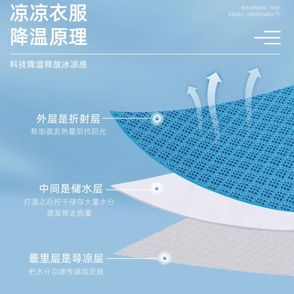 Arnés reflectante ajustable para perros, chaleco de refrigeración para perros pequeños y medianos, chaqueta fresca para mascotas, liberación rápida - imagen 3