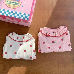 Camiseta algodón fresa para perros pequeños - Ropa verano ligera y cómoda