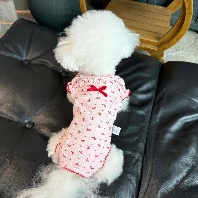 Mono con capucha floral para perros pequeños – Cálido y suave - imagen 4