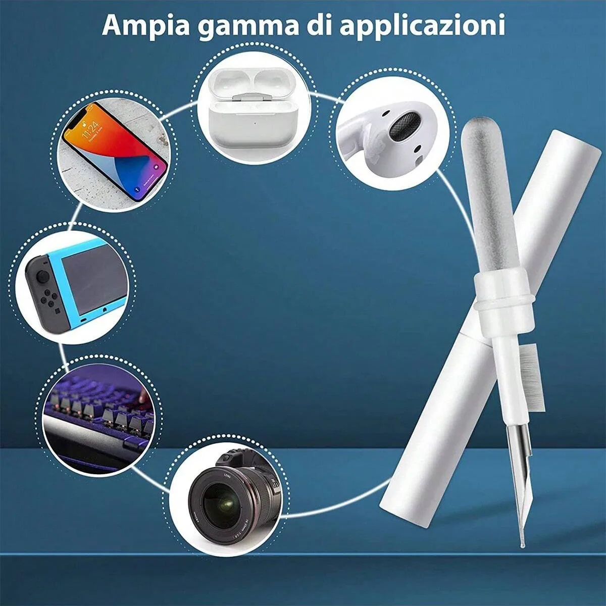 Cepillo multifuncional para auriculares Bluetooth